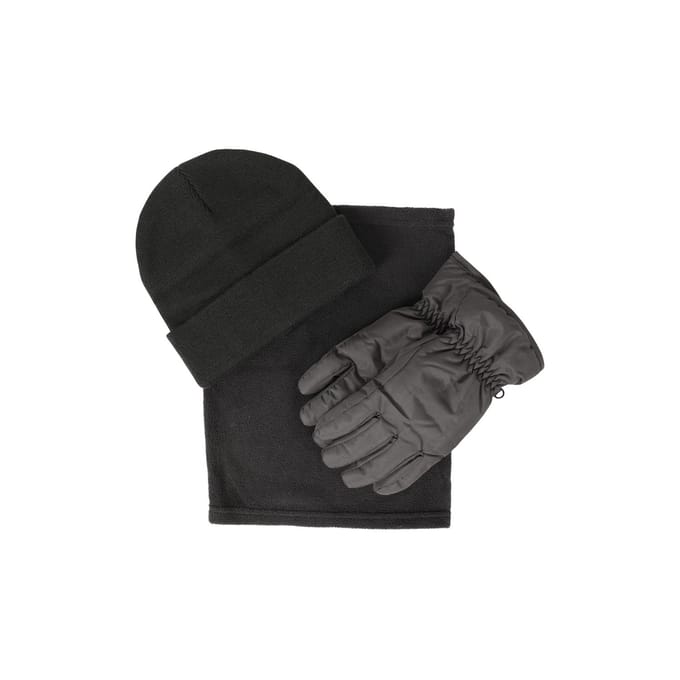 Mountain Warehouse Dames/Hoeden-Handschoenen-Sjaal-Set (Zwart)