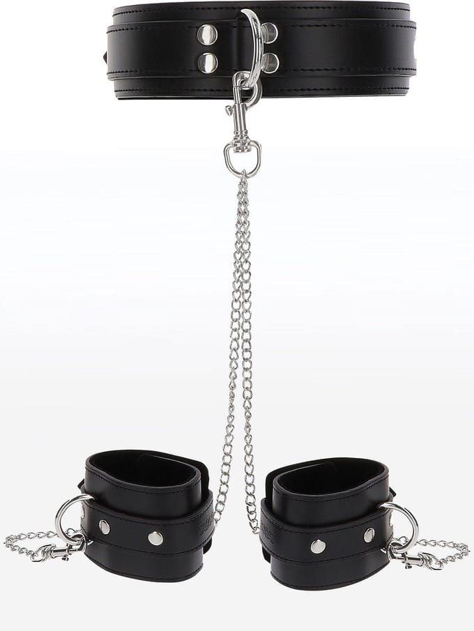 TABOOM Luxury Bondage Essentials - Halsband met Handboeien Set