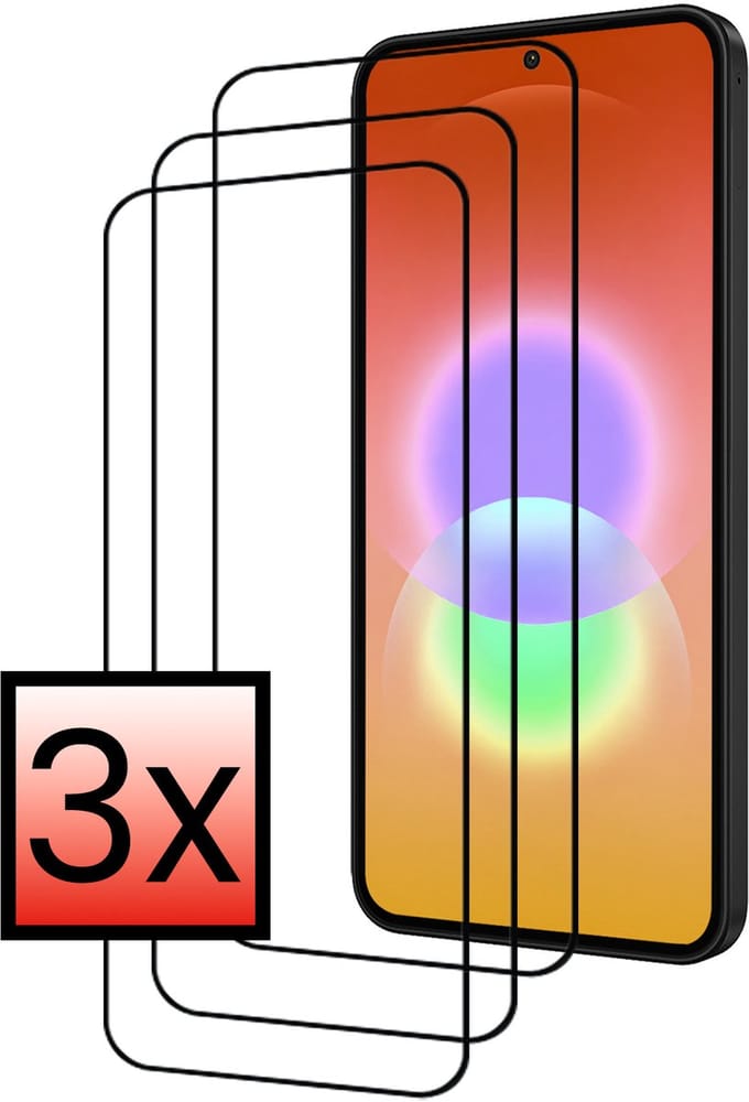 Screenprotector - 3 Stuks - Geschikt voor Samsung Galaxy A27 - Full Cover - Beschermglas - Gehard Glas - Tempered Glass - Screen Protector