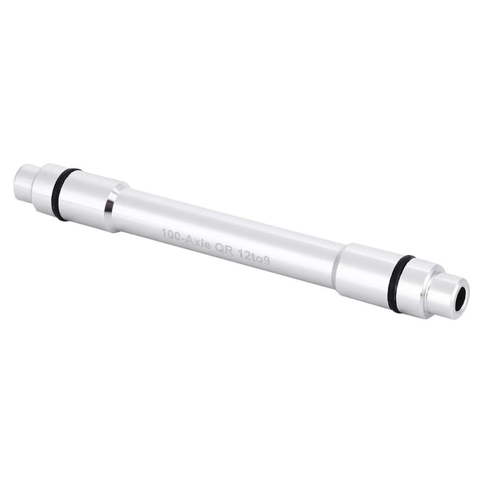 Adaptateur de moyeu d'axe traversant pour vélo 12 mm vers 9 mm Blocage rapide Argent noir