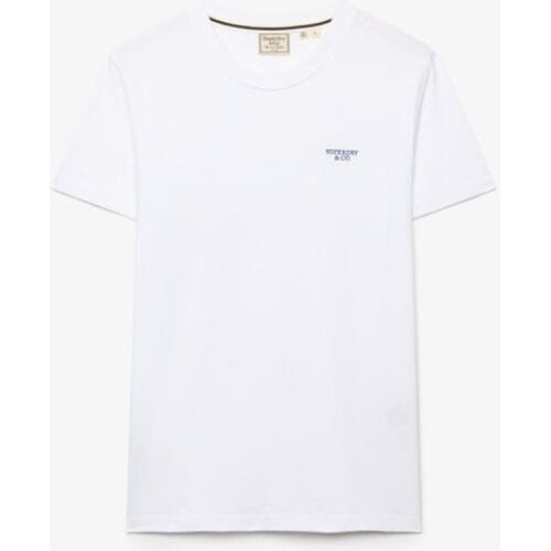 Superdry - Essential Gestapeld Logo Geborduurde T-shirt - Heren - T-shirts