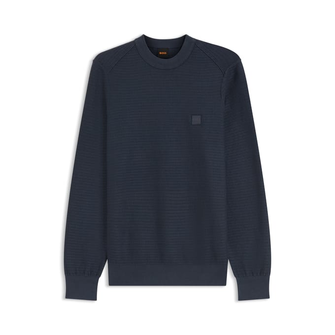 HUGO BOSS Hugo Boss Orange Pullover Anion_S Regular Fit Dark Blue  L