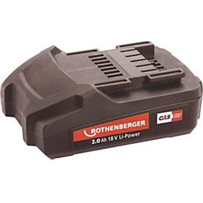 ROTHENBERGER CAS 18 V 2,0 Ah Li-Power accu, Li-Ion, Coolpack-technologie, compatibel met AMPShare