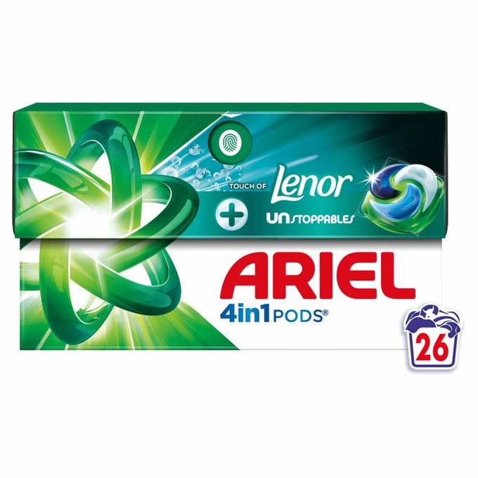 Ariel 4in1 Wasmiddel Pods Lenor Unstoppables - 26 stuks