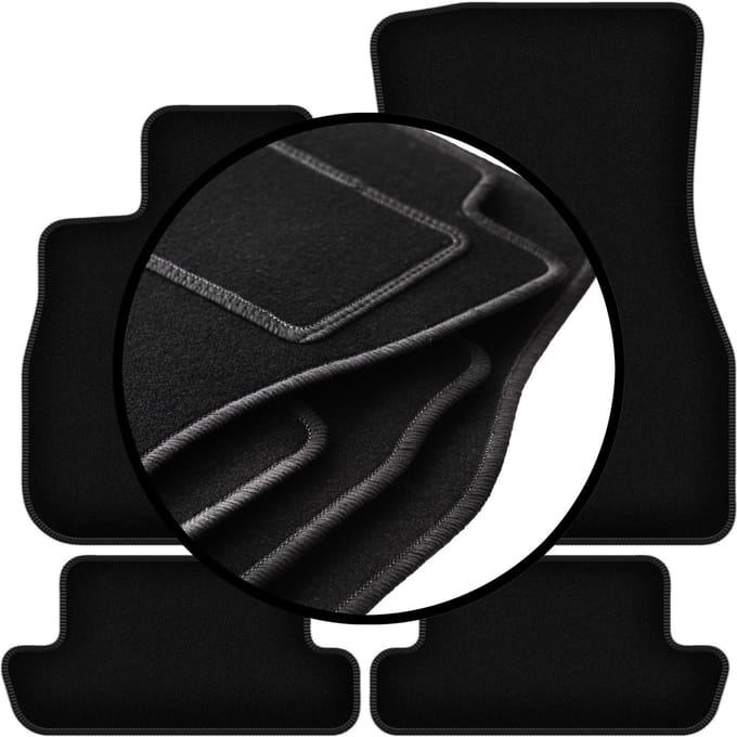 Complete set veloursmatten voor: BMW 8 G15 Coupé (2018-2022)