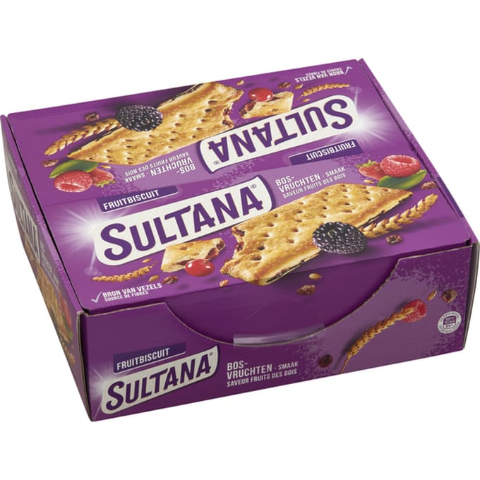 Fruitbiscuit Sultana bosvruchten 3-pack
