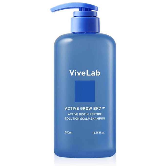 [ViveLab] Shampooing pour cuir chevelu à la solution active de peptides de biotine 550 ml blue