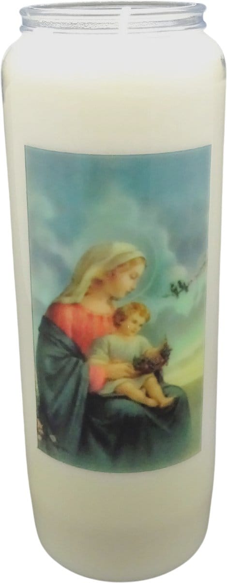 Noveenkaars Heilige Vrouw 009 - 9 dagen brander (5 stuks)