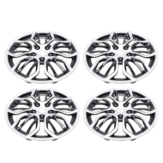 4 STUKS 15 Inch Wieldeksel Naaf s Clip On Stijlvol ABS Wielnaafdeksel Vervanging voor 208 gray