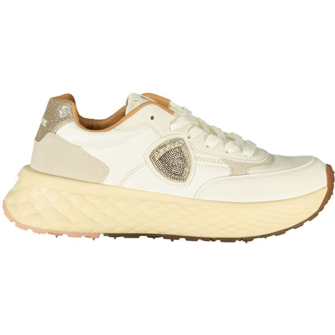 Blauer Beige Poliurethaan Dames Sneaker
