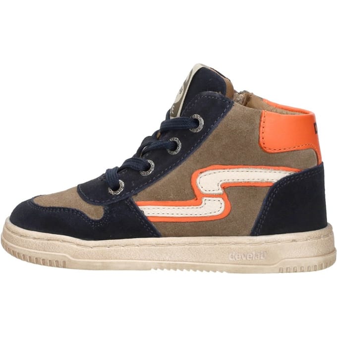 Develab - 44413 - Half-hoogJongensKindersneakers - Kleur: Blauw - Maat: 24