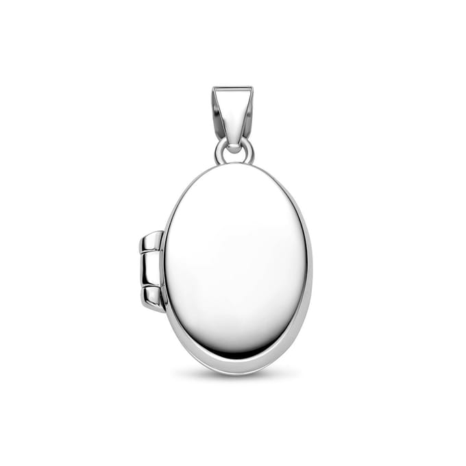 Zilveren gerhodineerde medaillon 23 mm - 1341572