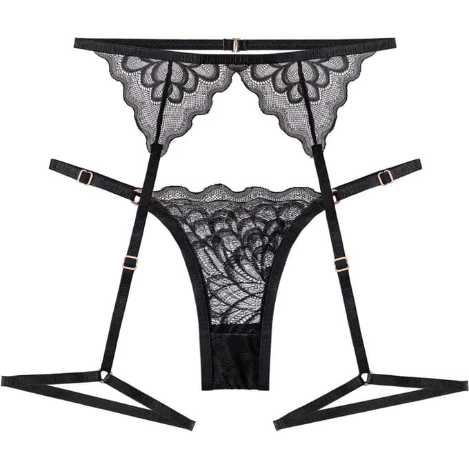 2-delig set string en jarretelriem voor dames Gianna Bellucci Andrea