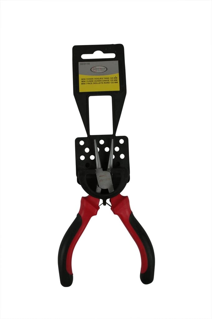 Hofftech Mini tang - ronde punten - 125 mm - ideaal voor hobbyklussen