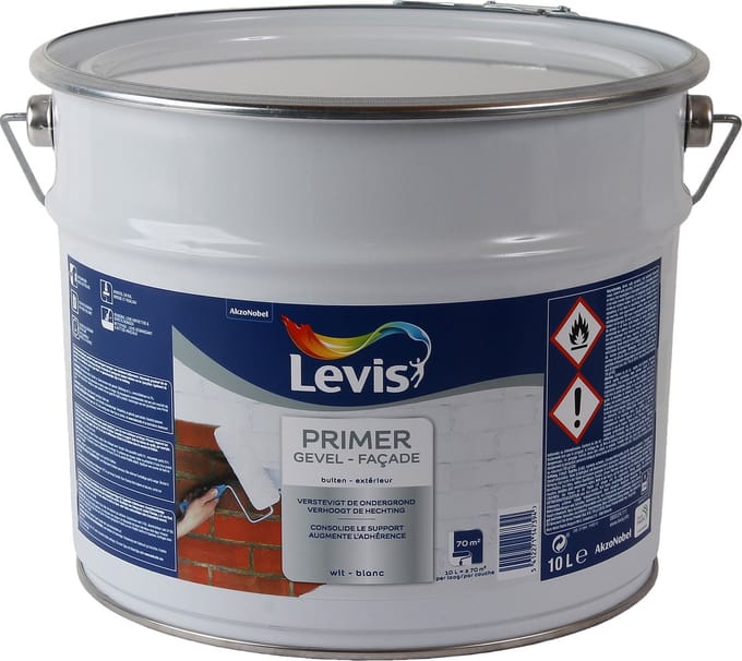 Levis - Primer Gevel - Wit - 10 L