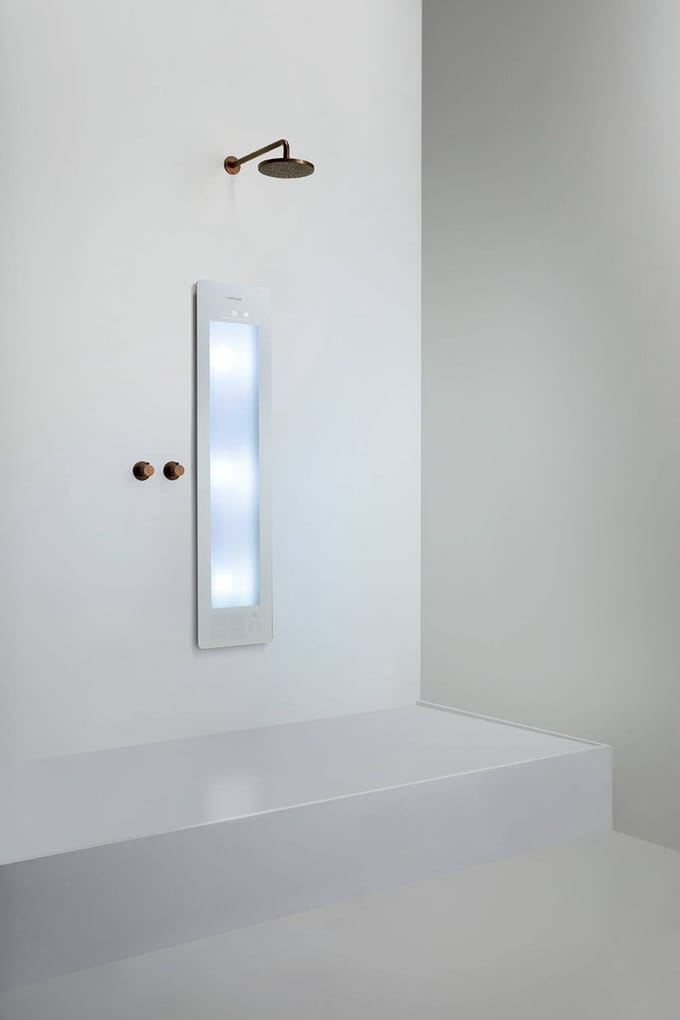 Sunshower Plus M inbouw met infrarood en UV-licht white