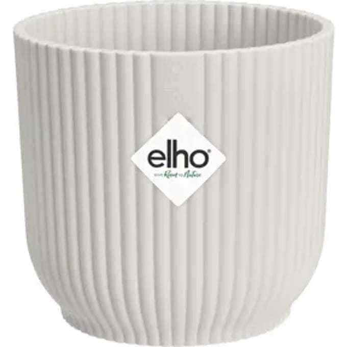 Elho Bloempot Vibes Fold Mini - Kunststof - Zijdewit - Diam.7xh6,5cm