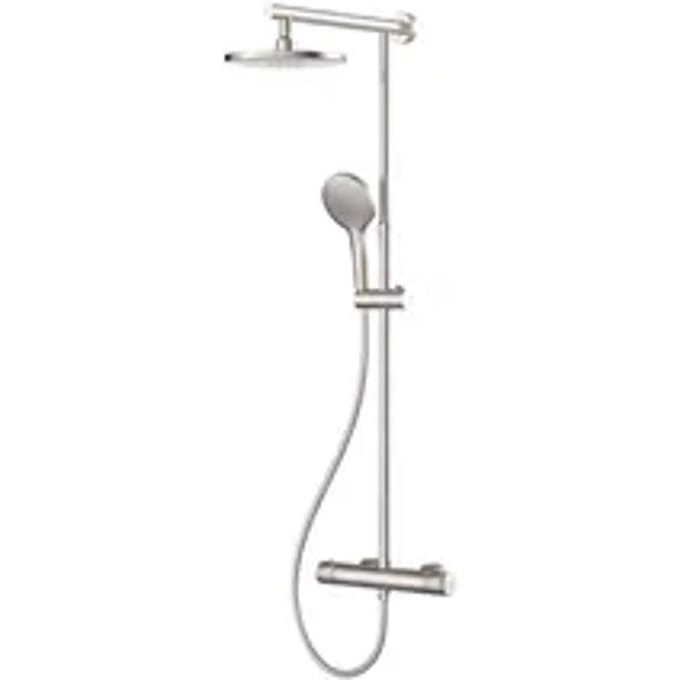 Aquavive Regendouche Cato - Vernikkeld - Rond - Met Handdouche - Waterbesparend