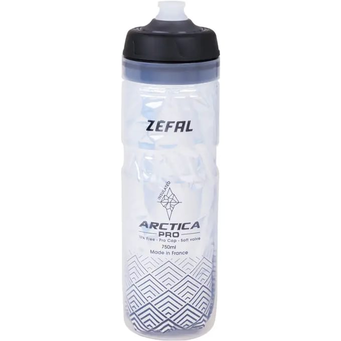 Zefal Arctica 75 Bidon - 750 ml - Temperatuur Vasthoudend - Polypropyleen - BPA Vrij - Zwart/Zilver