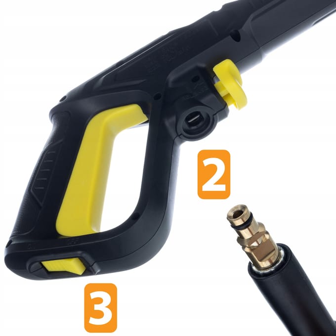 Rosfix Spuitpistool Vervanging Set VARIO - Verstelbare Spuitmond - 8 M Hogedrukslang Click Connect - Geschikt voor Kärcher
