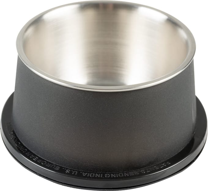 Duvoplus - Drinkbak - Hond - Eetkom Matte Fix Conic 600ml - Ø16,3x7,5cm Zwart - 1st