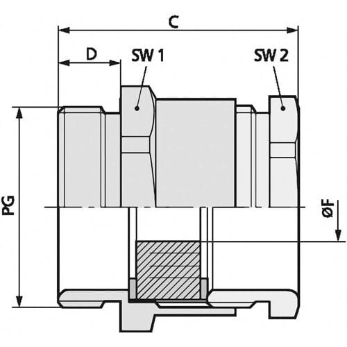 LAPP 52000320 Wartel PG13.5 Messing Messing 50 stuk(s)