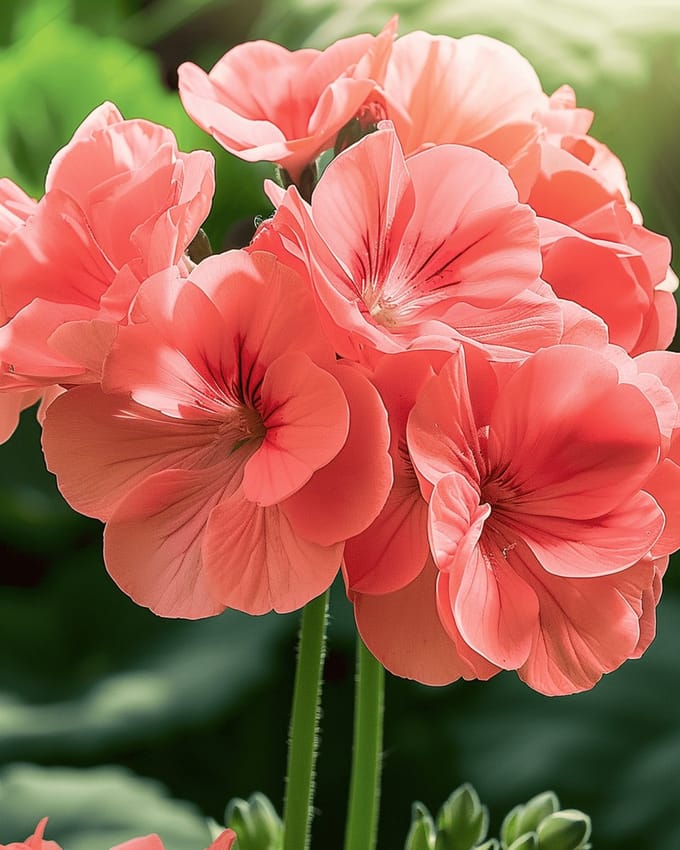 2 sets - Geranium Zaden Chérie F1 Pelargonium Zonale Eenjarig Zalmrose
