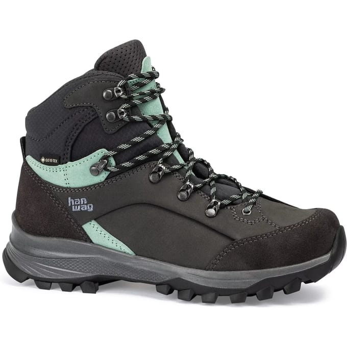 Hanwag Alta Bunion II Lady GTX - Wandelschoenen Dames Asphalt / Mint 37.5