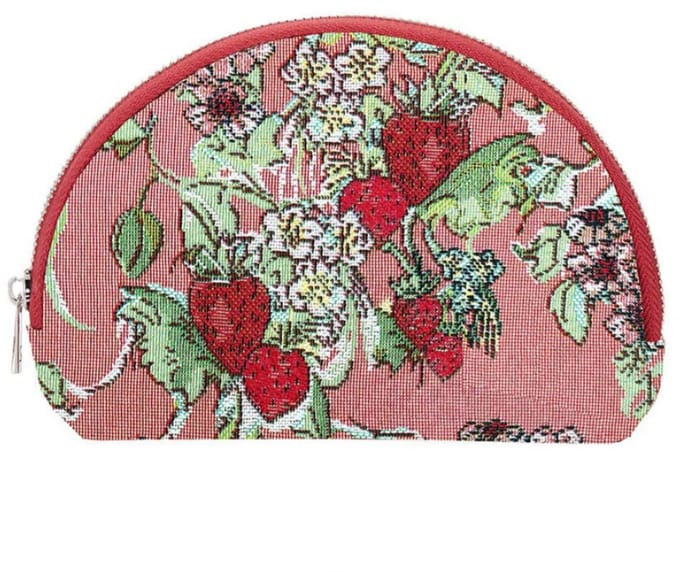 Make-up tasje - Wild Strawberry - Wilde aardbeien - Claire Louise Design
