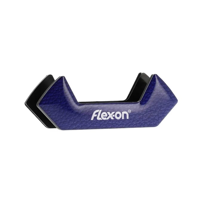 Blauwe stijgbeugelstickers Flex-On Safe-On Cuir