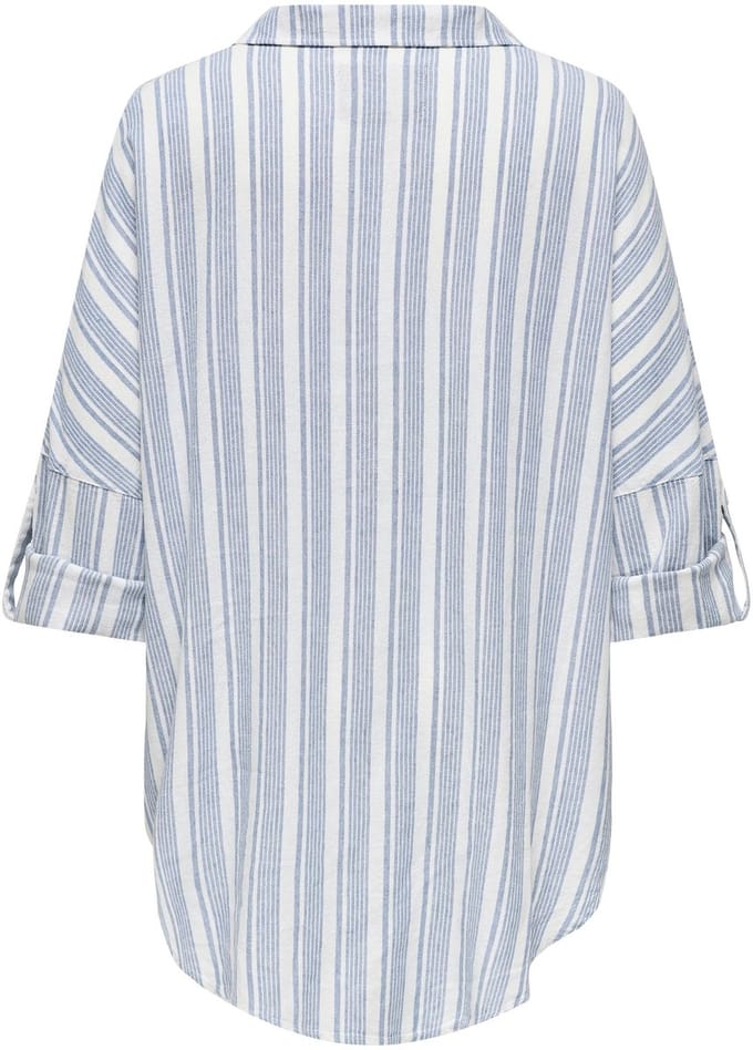 ONLY CARMAKOMA - CARCARO 3/4 LINEN BL TUNIC PNT - Dames - Blouses