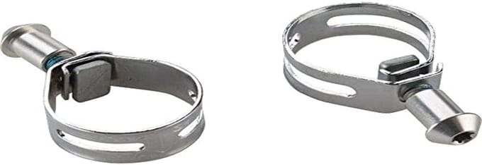 Montageklem Set - Schroefset Fiets - Fiets Onderhoud - Inclusief Schroeven - 2 Stuks - Zilver