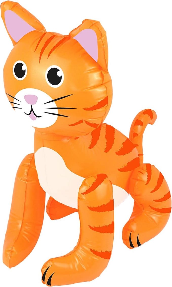 Opblaasbare Gember Kat voor Feestdecoratie en Fotobooth Props