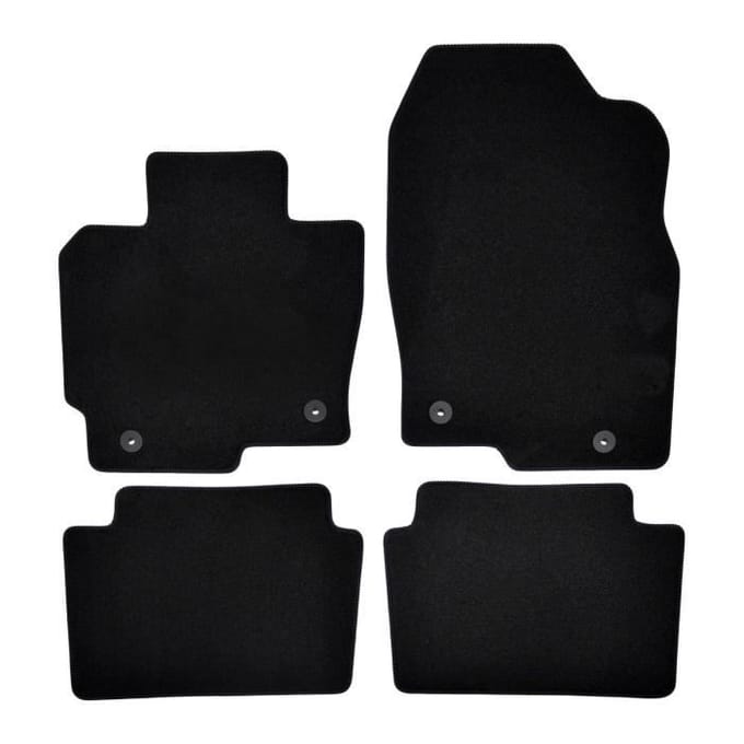 Tapis de sol - Mazda - CX5 - Noir - 4 pièces - Antidérapant et imperméable