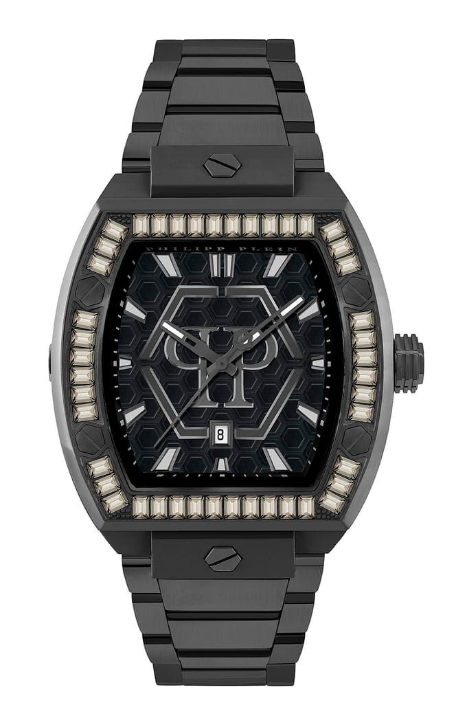 Philipp Plein Hexagon Phantom PWPUA1125 Horloge - Staal - Zwart - Ø 44 mm