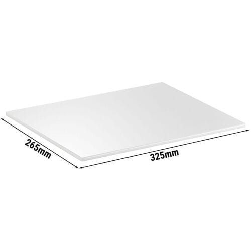 GGM Gastro (6 Stück) GN-Tablett 1/2 - ZERO - Melamin - Höhe: 15mm - Weiß