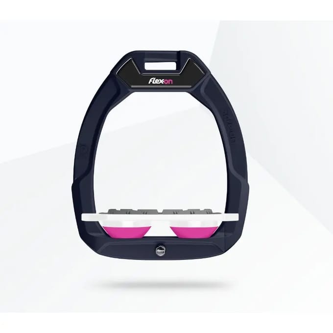 Veiligheidsstijgbeugels Plat Grip Groen/Wit/Roze Flex-On Safe-On