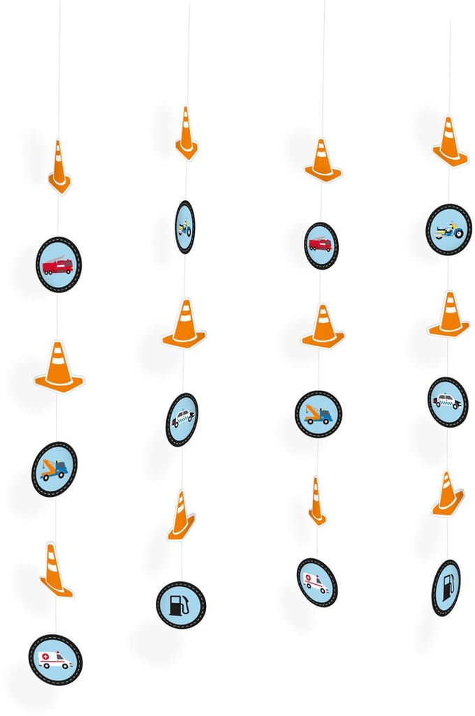 Amscan - On The Road 4 Decoratieslingers (130 cm)