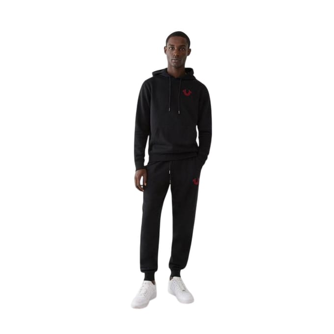 True Religion Heren Pullover Hoodie (Zwart)