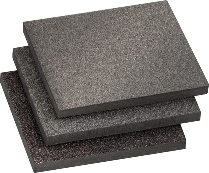 Schuurpadset 3-delig - fijn / middel / grof - 125x100x10 mm - 93169910