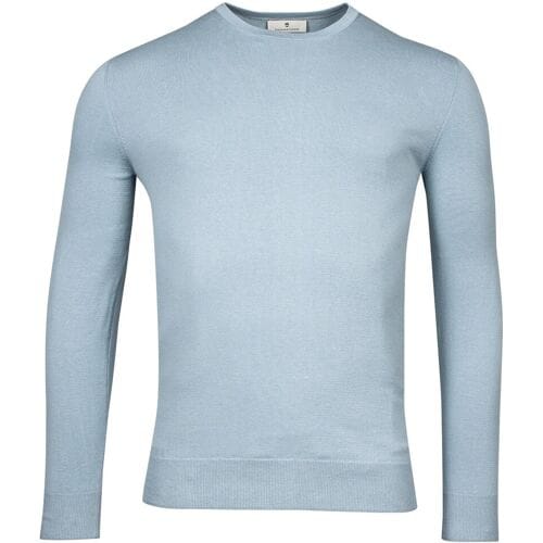 Thomas Maine Trui Crew Neck Single Knit Licht Blauw / male