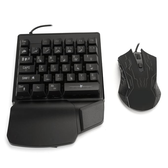 Eenhandig Toetsenbord Muis Set Manipulator Gevoel ESports Universele Accessoires JX200