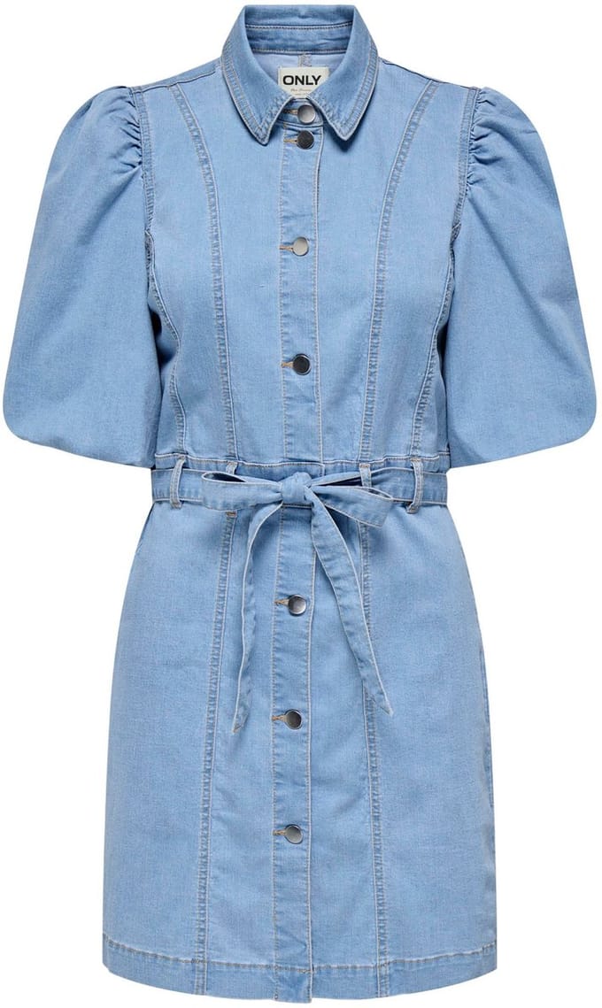ONLY Denim jurk ONLBELIS Midi-jurk