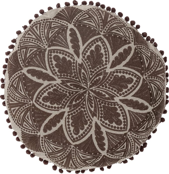 Cizzy Cushion, Brown, Cotton