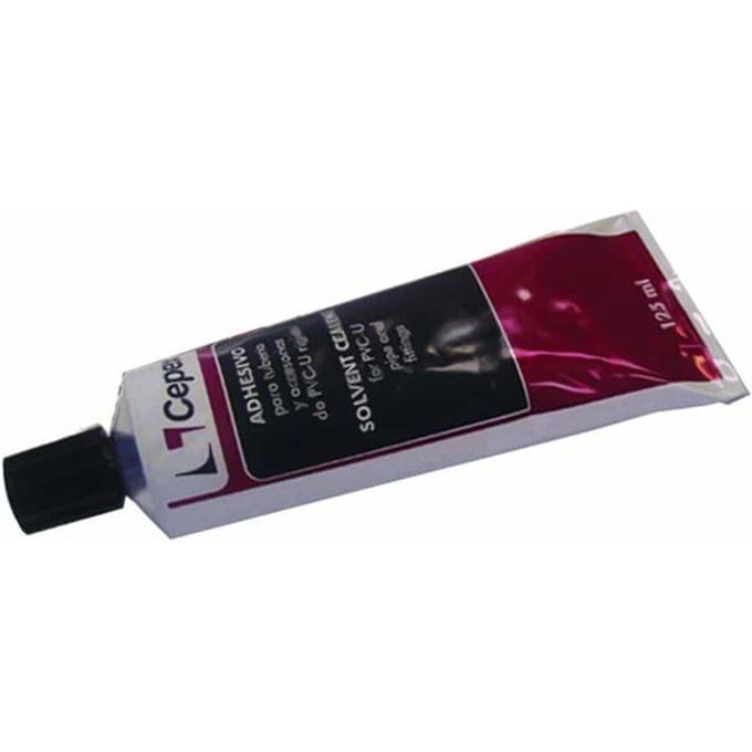 Colle PVC-U 125ml pour Tuyaux PVC avec Adhérence Maximale et Résistance Chimique