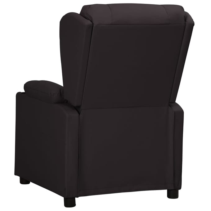 vidaXL - Fauteuil - verstelbaar - kunstleer - zwart
