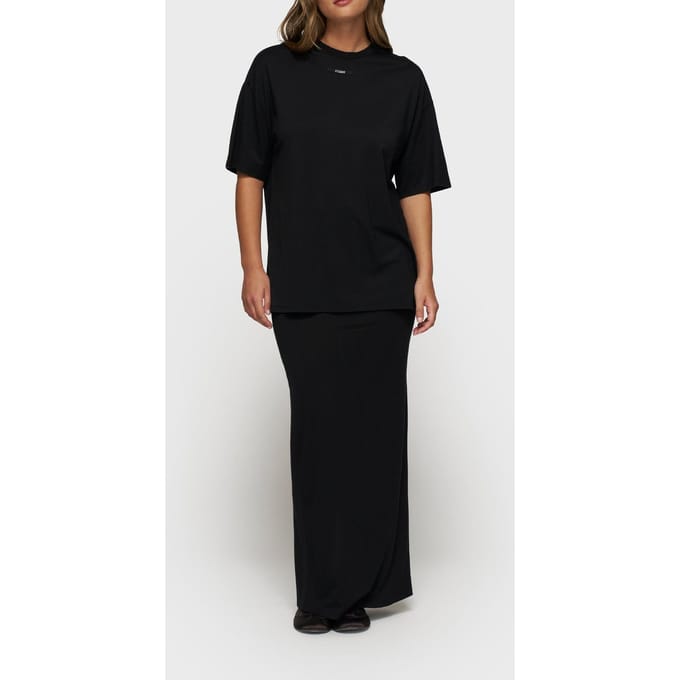 10DAYS Long Skirt Black Größe: S | Maxiröcke Outlet | Damen | Schwarz