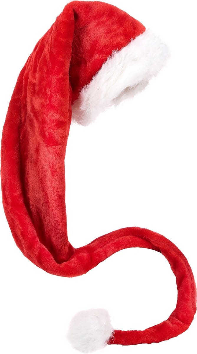 Mega Kerstman muts voor volwassenen - Verkleedhoofddeksel