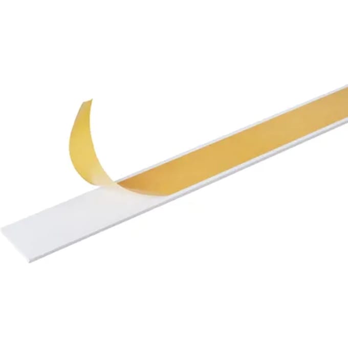 Alberts Plat Profiel - Pvc Wit - 30x3mm 2,6m - Zelfklevend