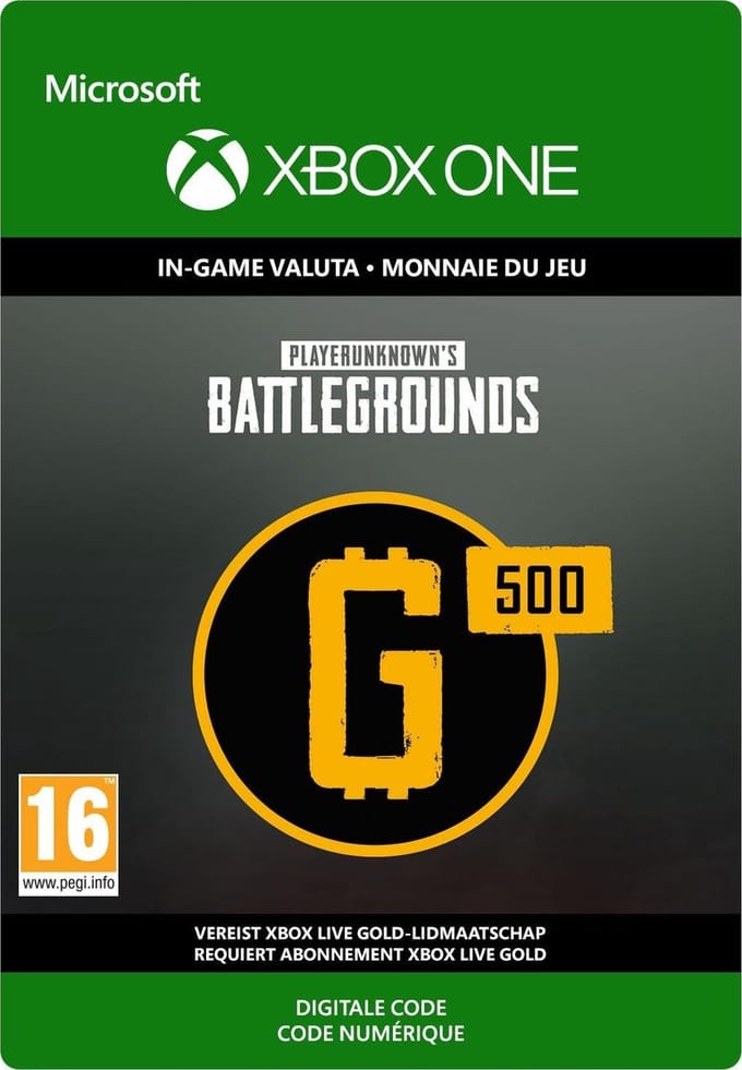 PlayerUnknown's Battlegrounds (PUBG) - 500 G-Coin - Xbox One Download